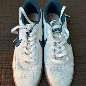 Nike SB White and Blue Men's Shoes